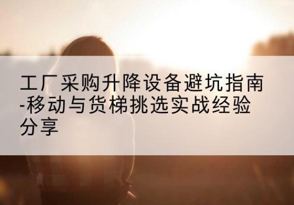 望奎移动式升降机怎么选-工厂采购升降设备避坑指南-移动与货梯挑选实战经验分享